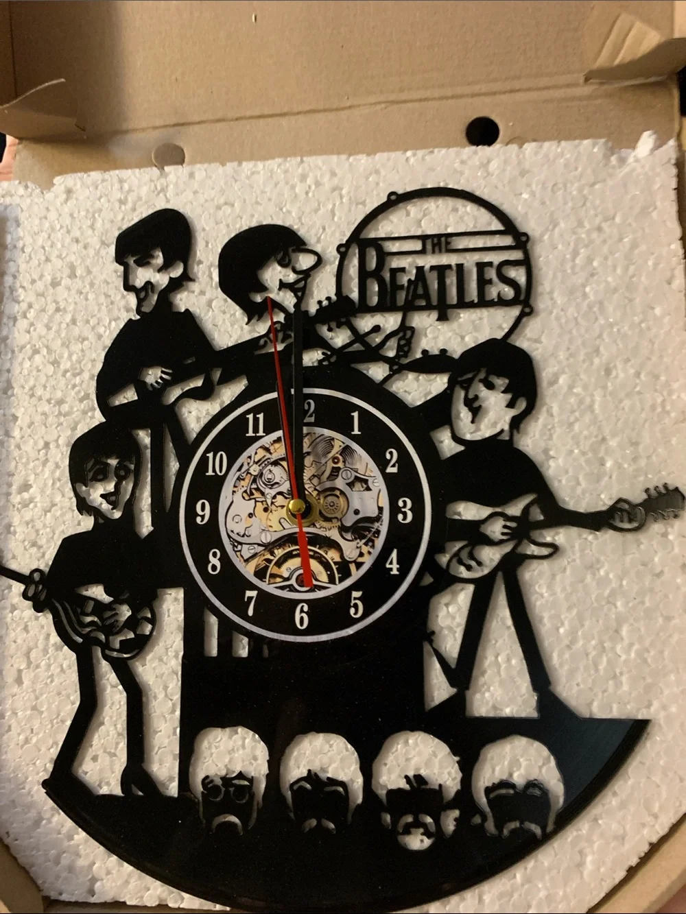 Beatles Custom Vinyl Record Wall Clock